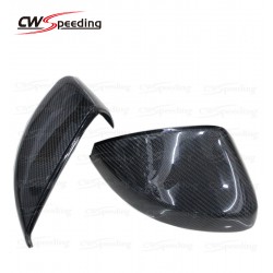 REPLACEMENT STYLE CARBON FIBER SIDE MIRROR COVER FOR 2013-2016  AUDI A3