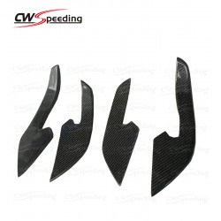 RS7 STYLE CARBON FIBER FRONT BUMPER CANARDS FOR AUDI A7 