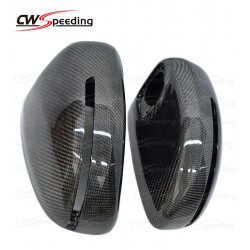 REPLACEMENT STYLE CARBON FIBER SIDE MIRROR COVER FOR 2007-2012 AUDI R8 V8 V10