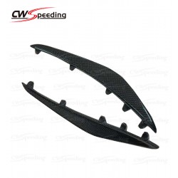 CWS-1 STYLE CARBON FIBER FRONT BUMPER CANARDS FOR 2008-2015 AUDI R8 V8 V10