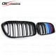 M COLOR SHINY BLACK ABS MATERIAL FRONT GRILLE FOR 2011-2015  BMW 1 SERIES F20 