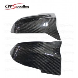 M4 STYLE REPLACEMENT CARBON FIBER SIDE MIRROR COVER FOR 2012-2014 BMW 1 SERIES F20 