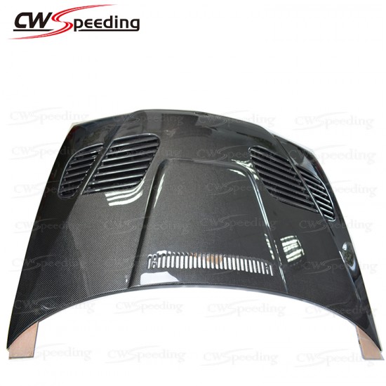 GTR STYLE CARBON FIBER HOOD FOR 2002-2005 BMW 3 SERIES E46 4D