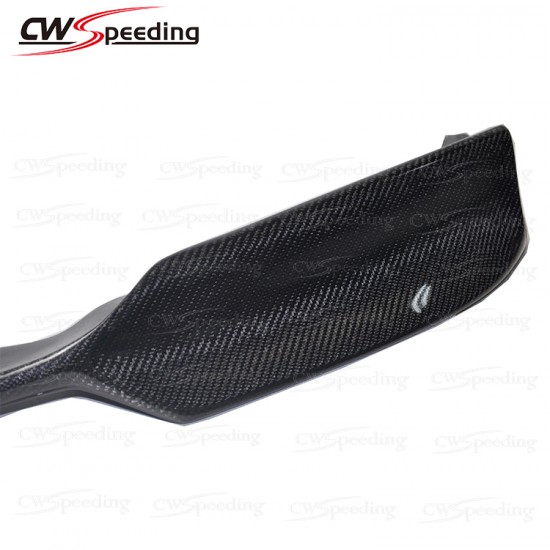 V STYLE CARBON FIBER FRONT LIP FOR 2010-2016 BMW 5 SERIES F10 F18 M5 BUMPER 