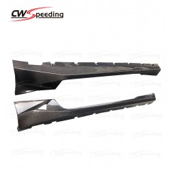 CWS-C STYLE CARBON FIEBR SIDE SKIRTS FOR 2015-2019 FORD MUSTANG