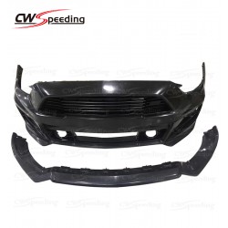 ROUSH STYLE PP MATERIAL FRONT BUMPER WITH LIP FOR 2014-2017 FORD MUSTANG 