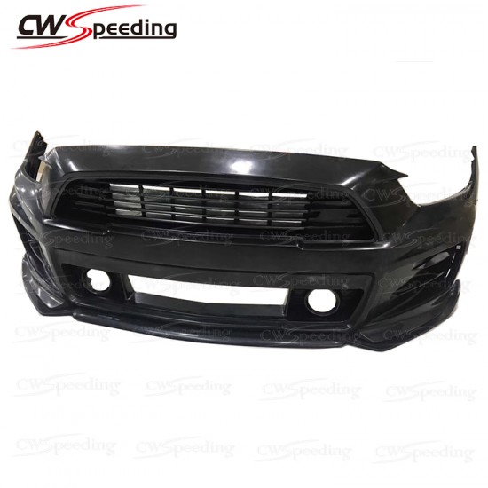 ROUSH STYLE PP MATERIAL FRONT BUMPER WITH LIP FOR 2014-2017 FORD MUSTANG 