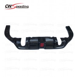 CWS-A STYLE CARBON FIBER REAR DIFFUSER WITH LEADER LIGHT FOR 2016-2018 HONDA CIVIC X