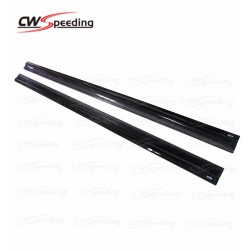 REVOZPORT STYLE CARBON FIBER SIDE SKIRT EXTENSION FOR 2008-2014 MERCEDES BENZ C-CLASS W204 AMG C63