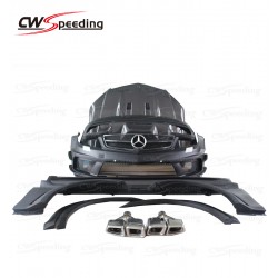 BLACK SERIES FIBER GLASS BODY KIT FOR MERCEDES-BENZ C CLASS W204  C63 AMG 