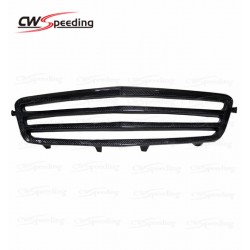 LAWRENCE STYLE CARBON FIBER FRONT GRILLE FOR 2010-2013 MERCEDES-BENZ E-CLASS W212 