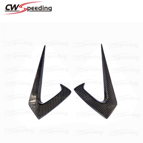 CWS STYLE CARBON FIBER SIDE FENDER EMBLEM COVER FOR 2016-2018 TESLA MODEL 3 