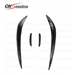 CWS STYLE CARBON FIBER FRONT BUMPER CANARDS FOR 2008-2013 VW GOLF 6 GTI